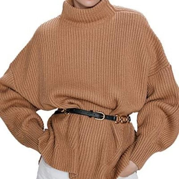 Zara Purl Knit Wool Blend Sweater - Picture 3 of 15